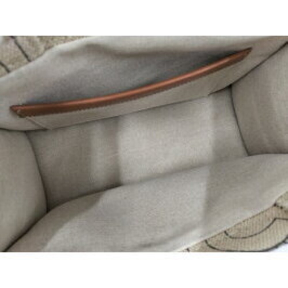 CELINE Cabatas Handbag Triomphe Canvas Beige - Picture 9 of 9
